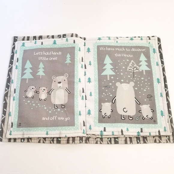 Rene Rofe 'Walk in the Woods' Cloth/Fabric Picture Book- 10 pages - Picture 4 of 6